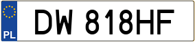 Truck License Plate